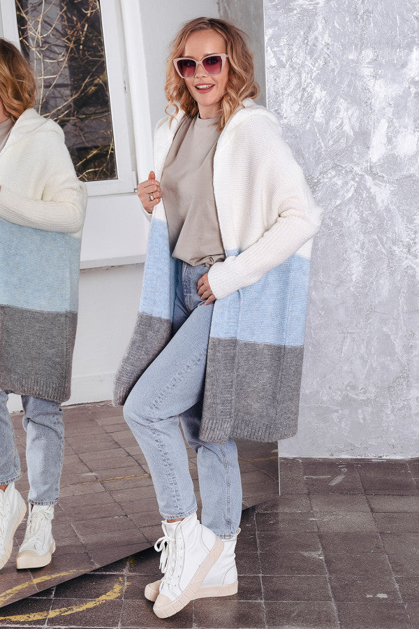 Trio - Ecru/Light Blue