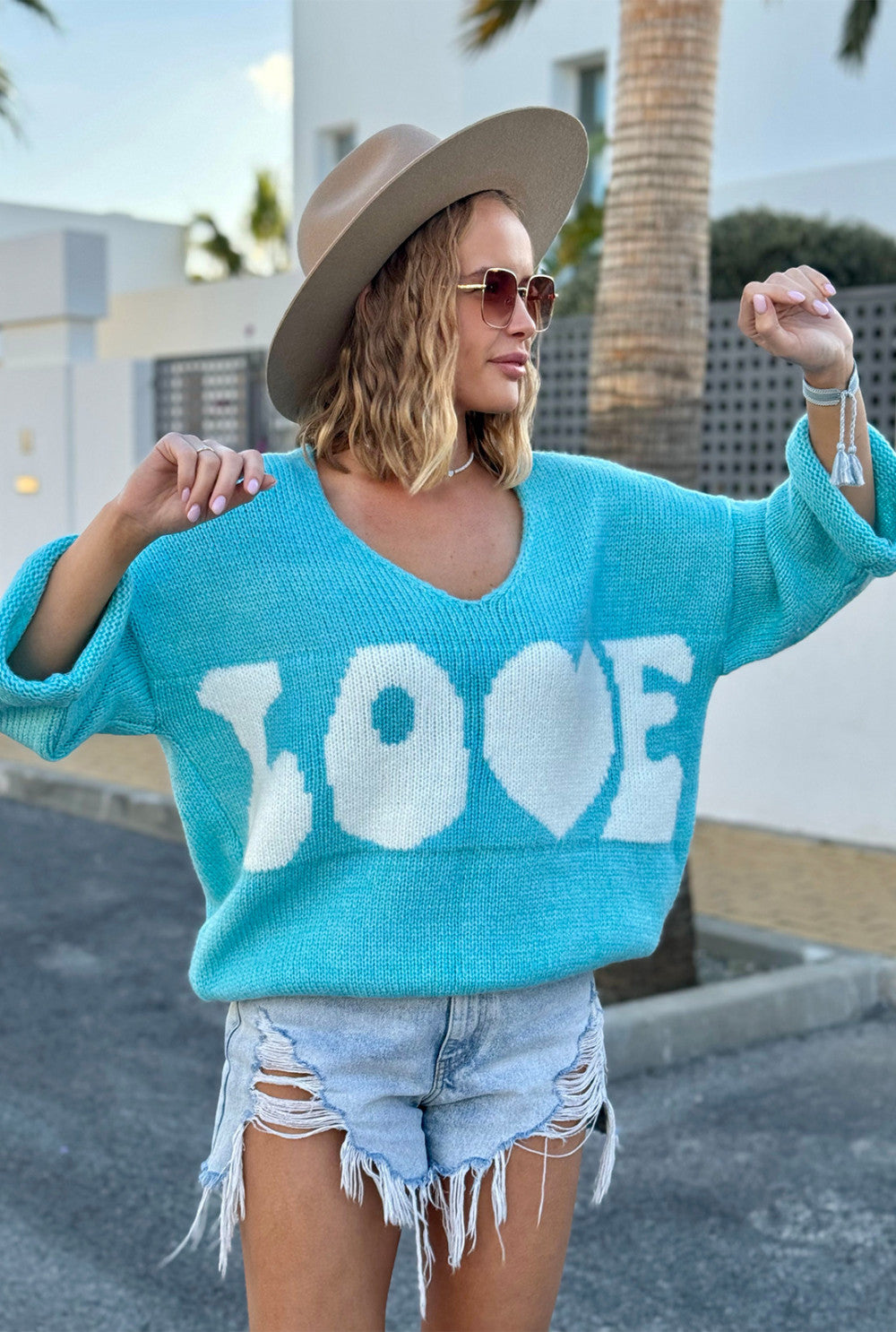 Love - Sky Blue/White