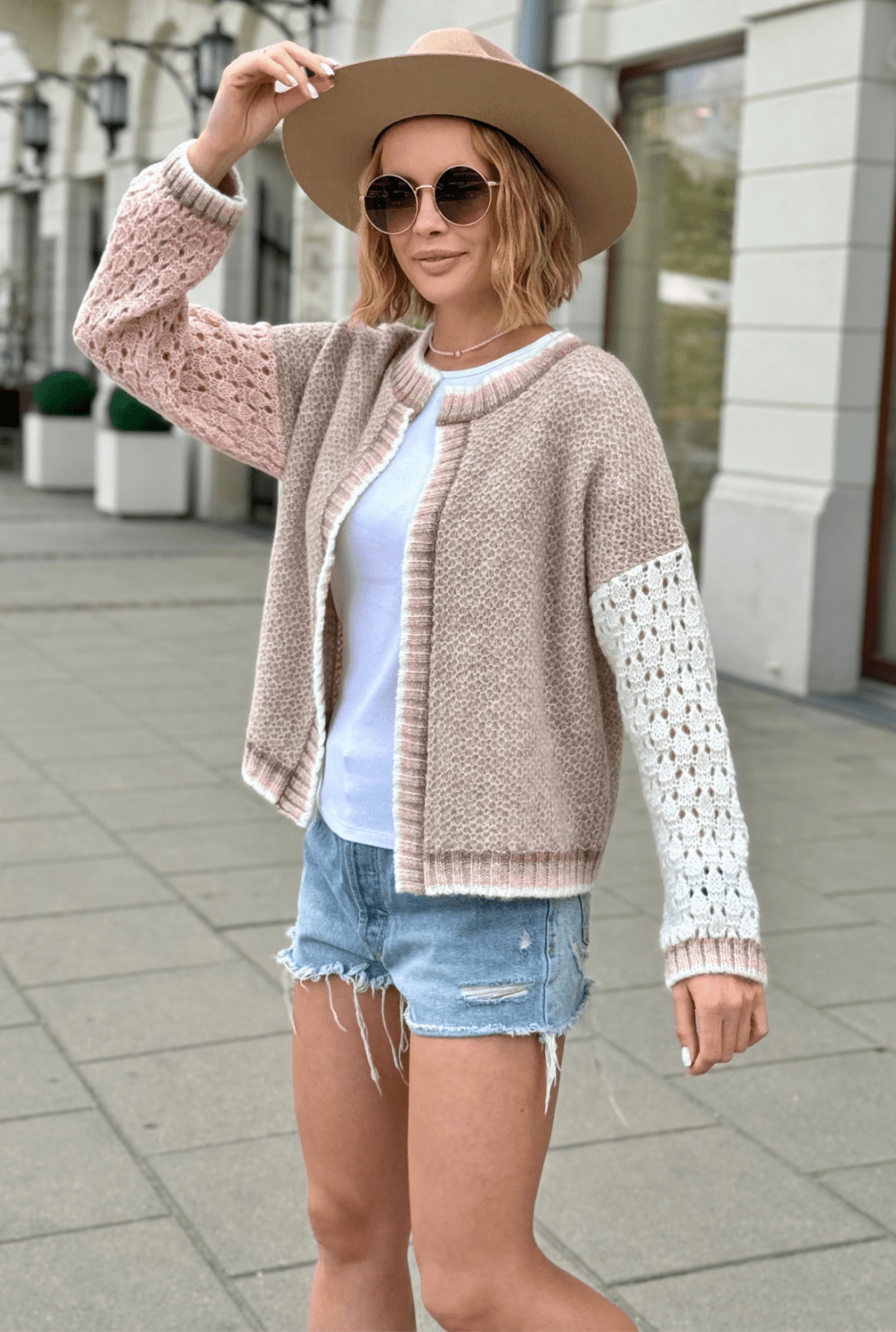 Alice - Beige/Powder Pink